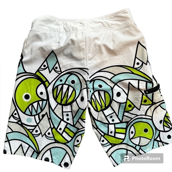 Etnies swim trunks rare  skateboardshorts ! swimsuit size 30 - Picture 3 of 6